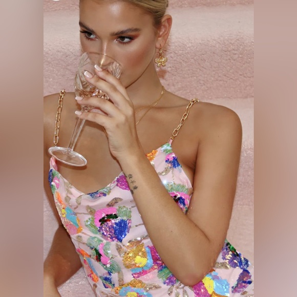 Gabby Sparkly Party Summer Dress - Picture 2 of 13